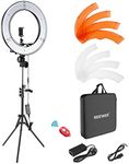 Neewer Camera Photo Video Light Kit: 18 Inches/48 Centimeters Outer 55W 5500K Dimmable LED Ring Light, Light Stand, Receiver for Smartphone, YouTube, TikTok Self-Portrait Video Shooting