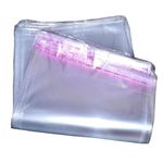 SG Self Adhesive BOPP 18x22 inch Packing Plastic Transparent Pouches for Garments Clothes Saree Shirt etc (18x20 inch + 2 inch flap) (200)