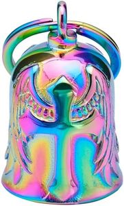 Motorcycle for Bells - Motorcycle Angel Bell for Men Women,Bell Biker Accessory,Guard Riding Safety (Cross Black) (Rainbow)