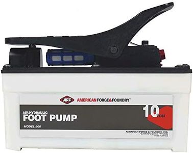 AFF Air/Hydraulic Foot Pedal Pump with Aluminum Reservoir, 10 Ton Capacity, 10,000 PSI, 806