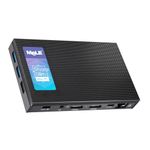 MeLE Quieter4C Fanless Mini PC 12th Alder Lake N100 (up to 3.4GHz, 4C/4T) 8GB LPDDR4x 256GB Micro Desktop Computer Win 11 Pro Support 4K Triple Display Dual HDMI All-in-One USB-C WiFi 5 BT5.1 Ethernet