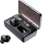 Rambot TWS-TS Wireless (Wireless Bluetooth Earbuds) with Digital Display Charging Case, Bluetooth Earphones with HD Music and Calls Ture Wireless Sport Fit Ear Buds Bluetooth