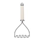 KitchenAid Potato Masher, Strong Stainless Kitchen Utensil, Durable and Easy to Clean, Almond Cream