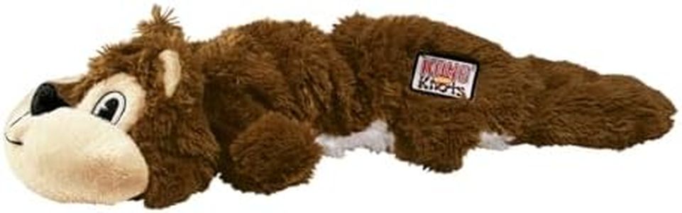 KONG - Scrunch Knots Squirrel - Internal Knotted Ropes and Minimal Stuffing for Less Mess - for Large Dogs