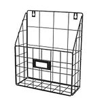 Pvcqjkd Wire Mail Basket - Wall Mou