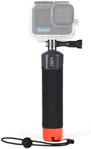 HSU Empuñadura Flotante para GoPro, Accesorios en Mango para Hero 13/12/11/10/9/8/7/6/5/4/3 Cámaras de Acción, Snorkeling Submarino Buceo Selfie Palo