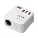 STARQ® - Smart 150W Car Power Inverter 12V to 220V Auto Charger Adapter White Vehicle Electronics & GPS Car Electronics Accessories Power Inverters
