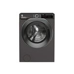 Hoover H-Wash 500 HDD4106AMBCR Freestanding Washer Dryer, Care Dose, A Rated, 10 kg/6 kg Load, 1400 rpm, Graphite