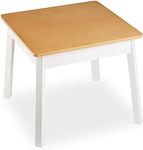 Melissa & Doug Wooden Square Table (White/Natural)