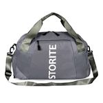 Storite Nylon 47 Cm Imported Travel Duffle Bag for Women,Weekend Travel Bag for Women with Wet Pocket & Shoe Compartment Weekender Overnight Luggage Bag Trendy and Stylish (Dark Gray-47X28X20cm)