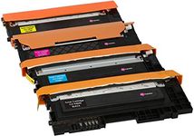 Set of 4 Compatible Laser Toner Cartridges for Samsung Xpress SL-C430 C430W SL-C480 C480FN C480FW C480W | Print Yield: K404S 1,500 Pages (Black) & C404S M404S Y404S 1,000 Pages (Colours)