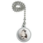 Graphics and More Persian Kitten Cat Black White Ceiling Fan and Light Pull Chain