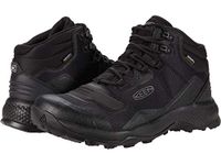 KEEN Men's Tempo Flex Mid Height Lightweight Waterproof Hiking Boot, Triple Black, 11