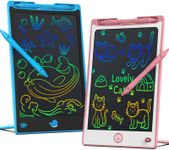 LCD Writing Tablet for Kids 2 Pack, Hockvill Toys for 3 4 5 6 7 Year Old Girls Boys, 8.8 Inch Colorful Doodle Board, Toddler Drawing Pad, Christmas Birthday Gift for 3+ Year Old Girl Boy