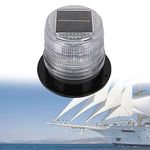 DYK&NX LED Anchor Light of Marine Boat Yacht Navigation with Solar Charging, Waterproof and Dustproof for Boat Lights Bow and Stern (Color : White)