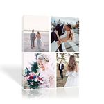 Custom Canvas Prints with Your Photo Personalized Collage Picture To Canvas Wall Art Print Your Pictures Photos on Canvas for Pet/Animal Wedding Friends Home Framed Decoration 4 Photos 8.00"x12.00"