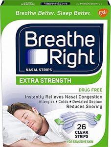 Breath Rite Extra Clear for Sensitive Skin 26 Count (2 Pack)
