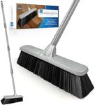 Indoor Broom Soft Bristle Sweeping Brush - Perfect Kitchen Broom for Laminate, Vinyl or Wooden Floor