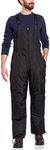 Bass Creek Outfitters Men's Insulated Snow Bib - Water Resistant Snowboard Overall Ski Pants (Sizes: M-3X), Size Large, Black
