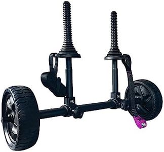 ASMSW Kayak Cart Canoe Boat Trolley Carrier Heavy Duty - Beach Wheels Transport Good Helper Get Tie-Down Strap Free (H)