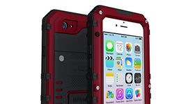 iPhone 6 & iPhone 6S Waterproof Case, Heavy Duty Shockproof Case with Built-in Screen Protector, Full Body Underwater Protective Metal Case Cover for iPhone 6 & iPhone 6S (Red)