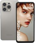 DOOGEE N55 Android 14 Cell Phone(2024), 9GB RAM+128GB ROM/1TB Android Phone, 90Hz 6.56" HD+ Waterdrop Screen, 5150mAh, Octa Core, 13MP+8MP, 4G Dual SIM,Face Unlock,Widevine L1,OTG, T-Mobile(Natural)