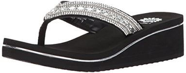 Yellow Box Women's Marcy Sandal, Clear, 7 Medium US