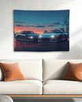 QEOPGNE Large Wall Tapestry Anime Japanese Jdm Sport Car S13 Mk4 Tapestry Wall Decor for Bedroom Aesthetic Wall Art Living Room Decor for Men And Woman 30"x40"