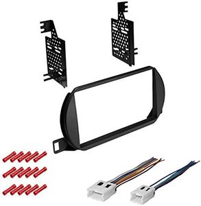 CACHÉ KIT448 Bundle with Car Stereo Installation Kit for Nissan Altima 2002 – 2004 in Dash Mounting Kit, Harness, for Double Din Radio Receiver (3 Item)