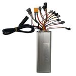 Electric bicycle controller, JH4AS5052DZXQS DC48V 28A Motor Speed Brushless Controller for Electric Bicycle, E-bike Scooter Electric Scooter Tricycle 48V Electric Speed Controller ebike controller