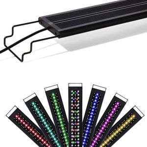 Upgraded Version Fish Tank Light, Abeststudiom LED Aquarium Light with Timer WRGB Full Spectrum Aquarium Lamp for Coral Aquatic Plants and Freshwater Aquarium 42W for 90-110CM Fish Tank