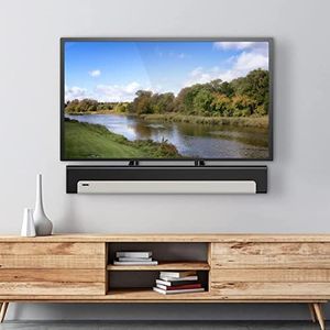 PROLEGEND� PL-SM502 Sound Bar Mount Bracket for Mounting Above or Under TV, Fits 32 to 70 inch TVs,15Kg Weight Capacity, Black Colour.