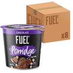 FUEL10K Chocolate Porridge Pot, High in Protein & Fibre, 70 g (Pack of 8)