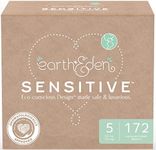 Earth & Eden Sensitive | Eco-Conscious & Hypoallergenic Diapers | Size 5 | 172 Count