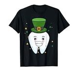 Tooth Wearing Paddy Hat Dental Assistant Saint Patricks Day T-Shirt