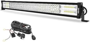 OEDRO 30 Inch LED Light Bar 768W Straight Spot Flood Combo Quad-Row Led Work Light with Wiring Harness，Off Road Driving Fog Lamp Fit for Pickup ATV UTE Boat Truck Tractor SUV 4WD 4X4 (12/24V)