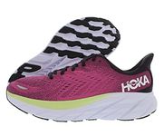 HOKA ONE ONE Clifton 8 Womens Shoes, Blue Graphite/Ibis Rose, 7