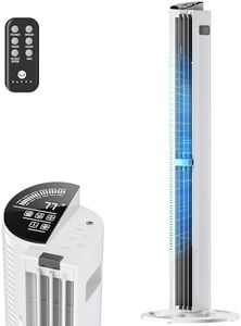 U ULTTY Tower Fan for Bedroom, 30ft/s Velocity Quiet Floor Fan, Oscillating Fans for Indoors with 6 Speeds, 4 Modes, 15H Timer,Remote, Standing Fans, 40 inch Bladeless Fan for Home, Living Room, White