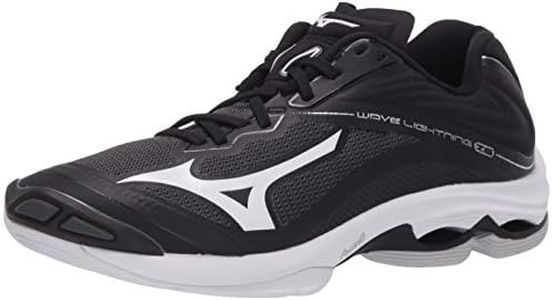 Mizuno Women's Wave Lightning Z6 Volleyball Shoe, Blacksilver, 8.5