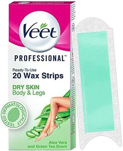 Veet Full Body Waxing Kit for Dry Skin, 20 strips