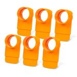 POWERTEC 70294-P6 2-1/2" Integrated Blast Gate Clog Resistant, Anti Gap Tapered ABS Plastic Fitting for Dust Collection Systems – 6 Pack