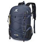 SKYSPER Foldable Hiking Backpack 30L Lightweight Travel Rucksack Packable Daypack Carry-on Backpack for Women Men(Blue)