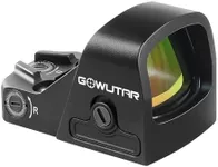 GOWUTAR HHC17C RMSc Multiple Reticles Red Dot Sight 3 MOA Dot 46 MOA Circle Micro Optic Shake Awake Reflex Sights (with Picatinny Mount)