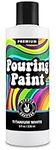 White Pouring Paint Acrylic Pouring for Pour Art and Flow Painting 8oz 236 ml Bottle Titanium White