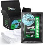 Surviveware Biodegradable Wipes Men or Women - Flushable Wet Wipes Face, Body & Butt - Outdoors, Travel, Camping & Post Workout - Total of 40 Wipes - 1 Count, Pack of 40