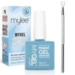 MYGEL by Mylee Magic Gel Remover 15ml + Gel Scraper Tool - Gel Acrylic Nail Polish Remover – Easily & Quickly Removes Soak-Off Gel Polish