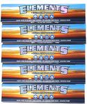 5 booklets Elements Slim King Size Ultra Thin Rice Rolling Paper