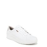 Dr. Scholl's Shoes Men's Time Lace Up Sneaker, White Smooth, 12