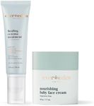 Evereden Healing Eczema Treatment, 1.7 fl oz & Nourishing Baby Face Cream 1.7 oz.| Fragrance Free Eczema Cream for Babies, Kids, and Adults | Non-Greasy Baby Moisturizing Cream | Clean Ingredients