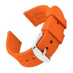 Archer Watch Straps - Silicone Quick Release Soft Rubber Replacement Watch Bands (Portland Orange, 22mm)